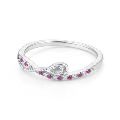 Infinity Style Twist 925 Sterling Silver Ring for Women