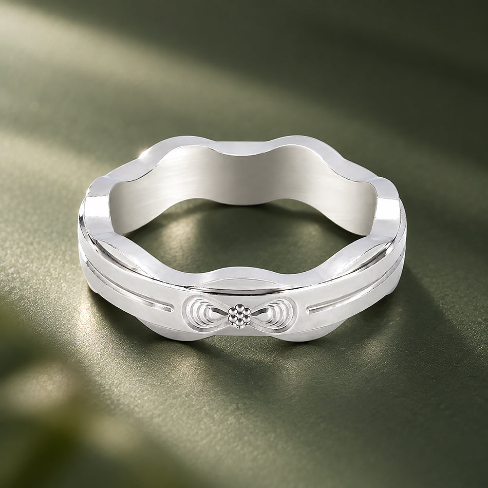 Infinity Wave 925 Sterling Silver Ring
