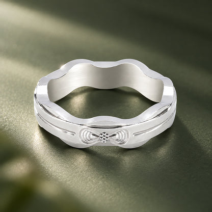 Infinity Wave 925 Sterling Silver Ring