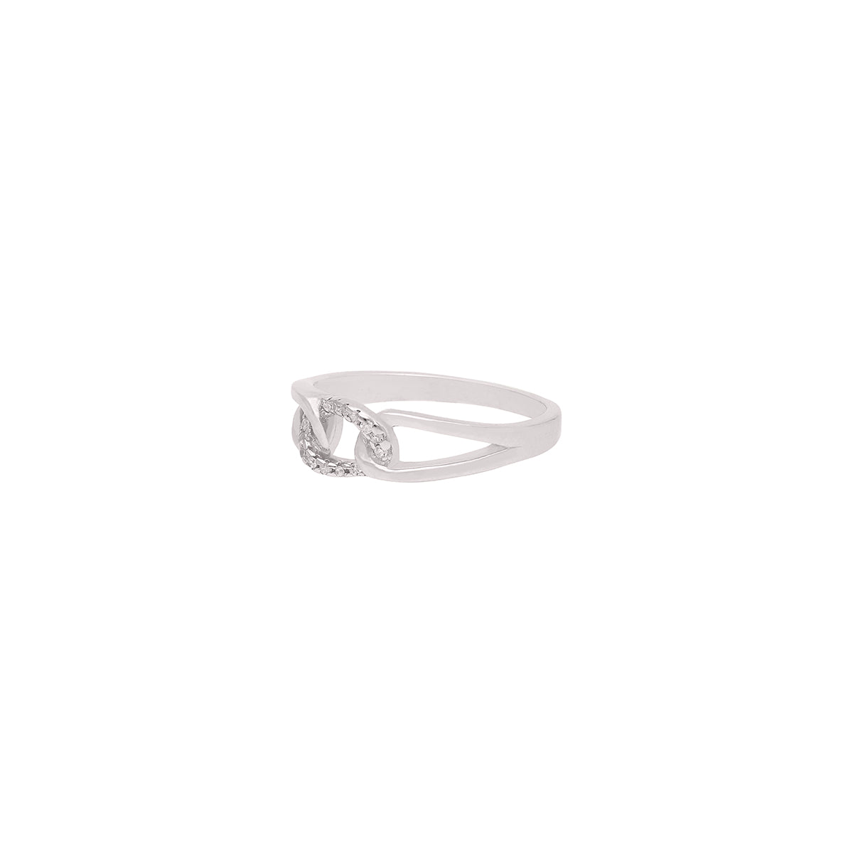 Interlocked Silver Ring 925 sterling silver