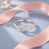 Interlocking Infinity Teardrop Sterling Silver Ring