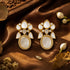 Ivory Lotus 925 Sterling Silver Floral Drop Earrings