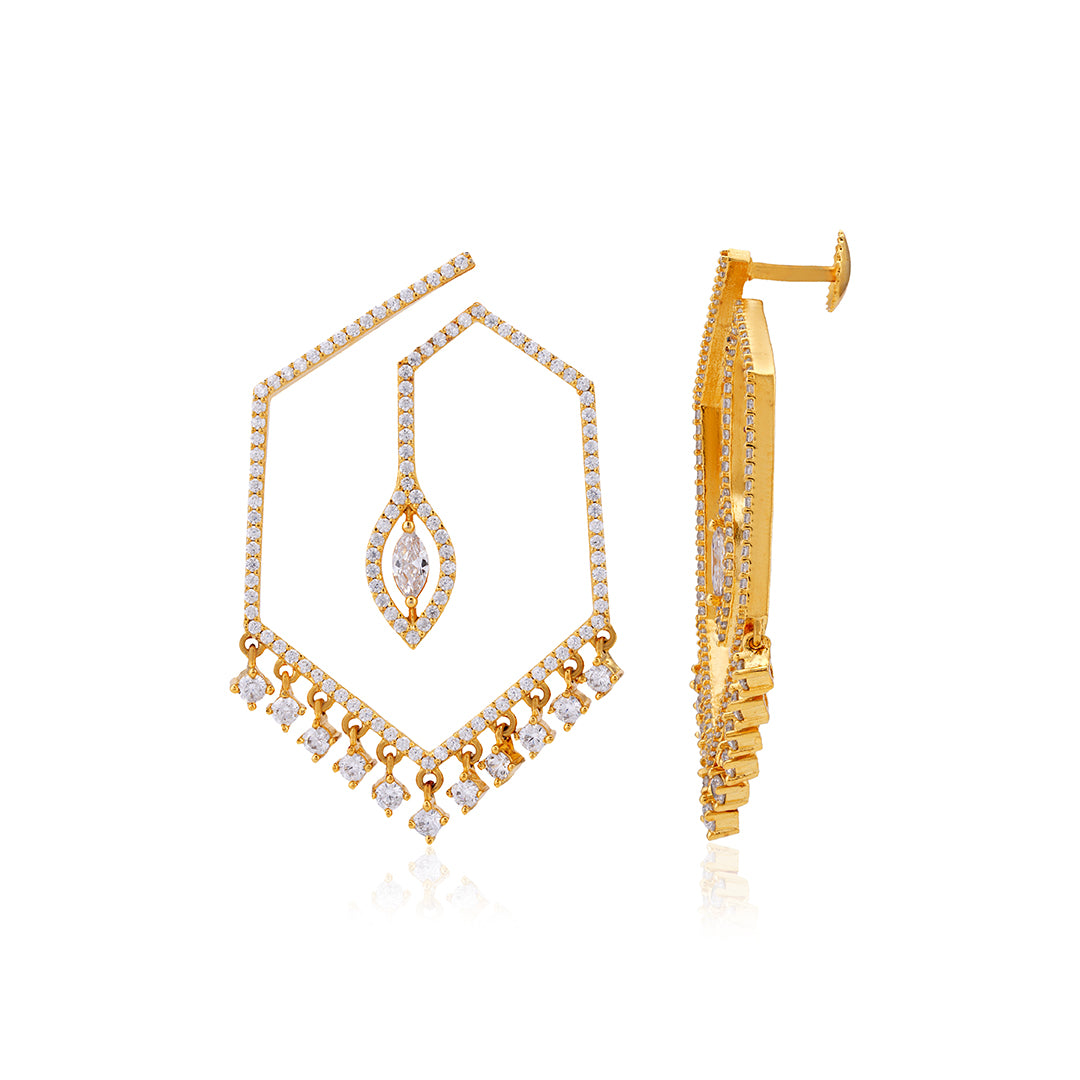 Ivory Shimmer Sterling Silver Earrings