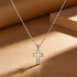 Jesus Cross Sterling Silver Chain Pendant