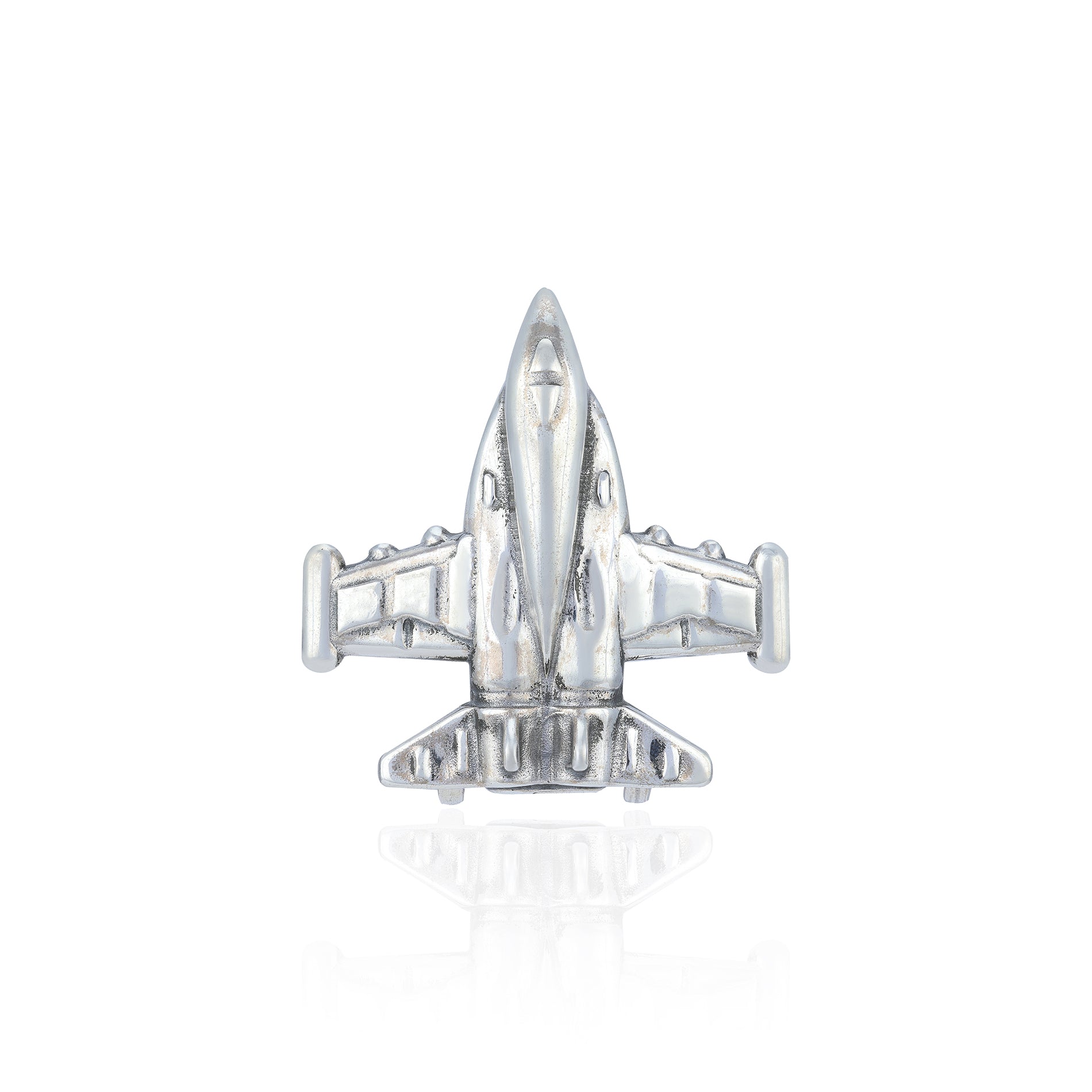 Jet 925 Sterling Silver miniature