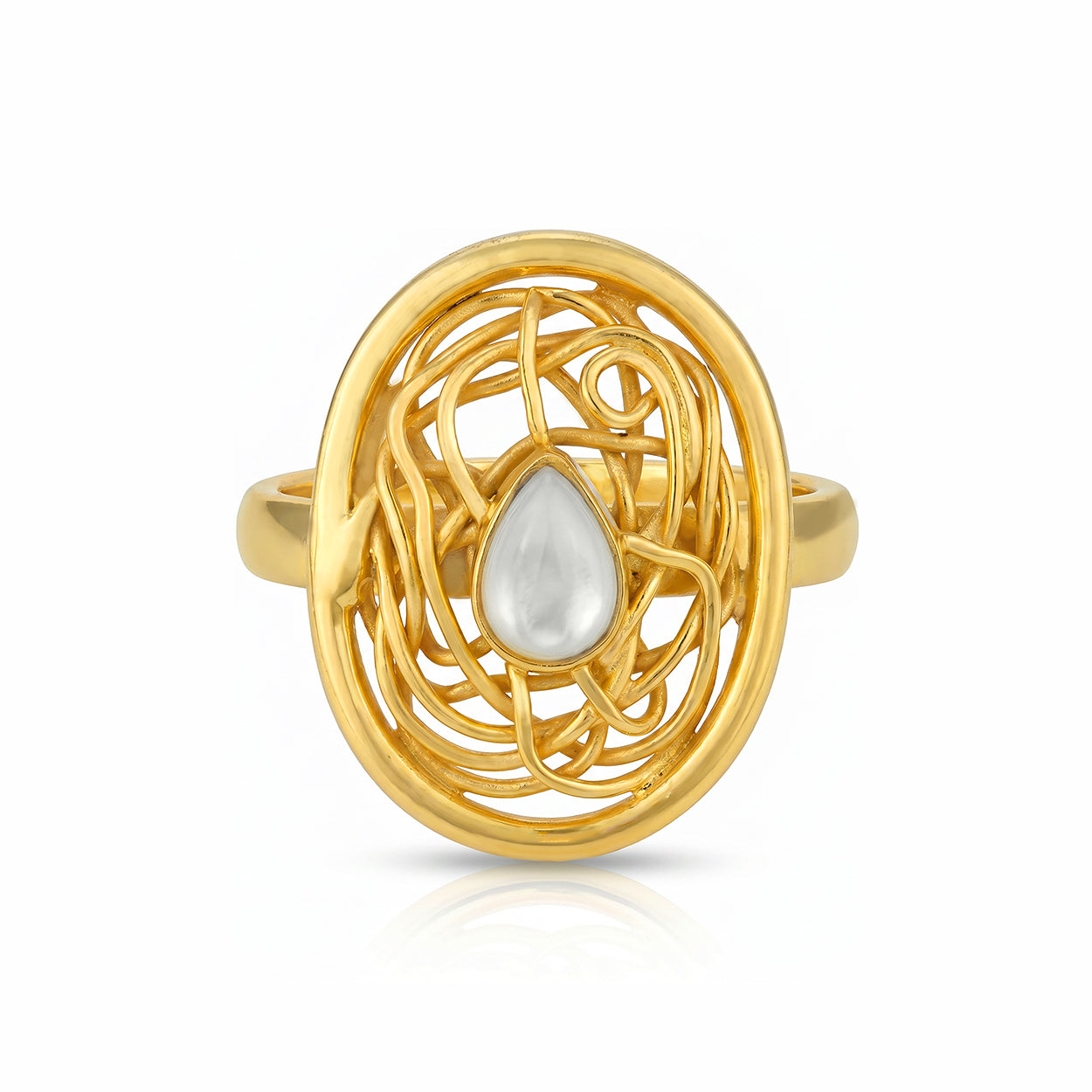 Knotted Elegance 925 Sterling Silver Fashion Ring