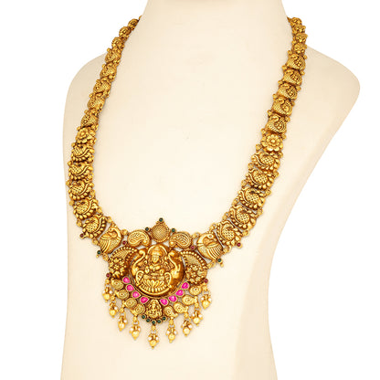 Lakshmi Peacock 925 Sterling Silver Haram for women