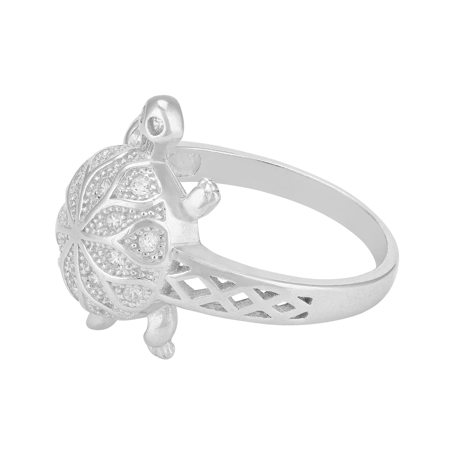 Lattice Tortoise 925 Sterling Silver for Men