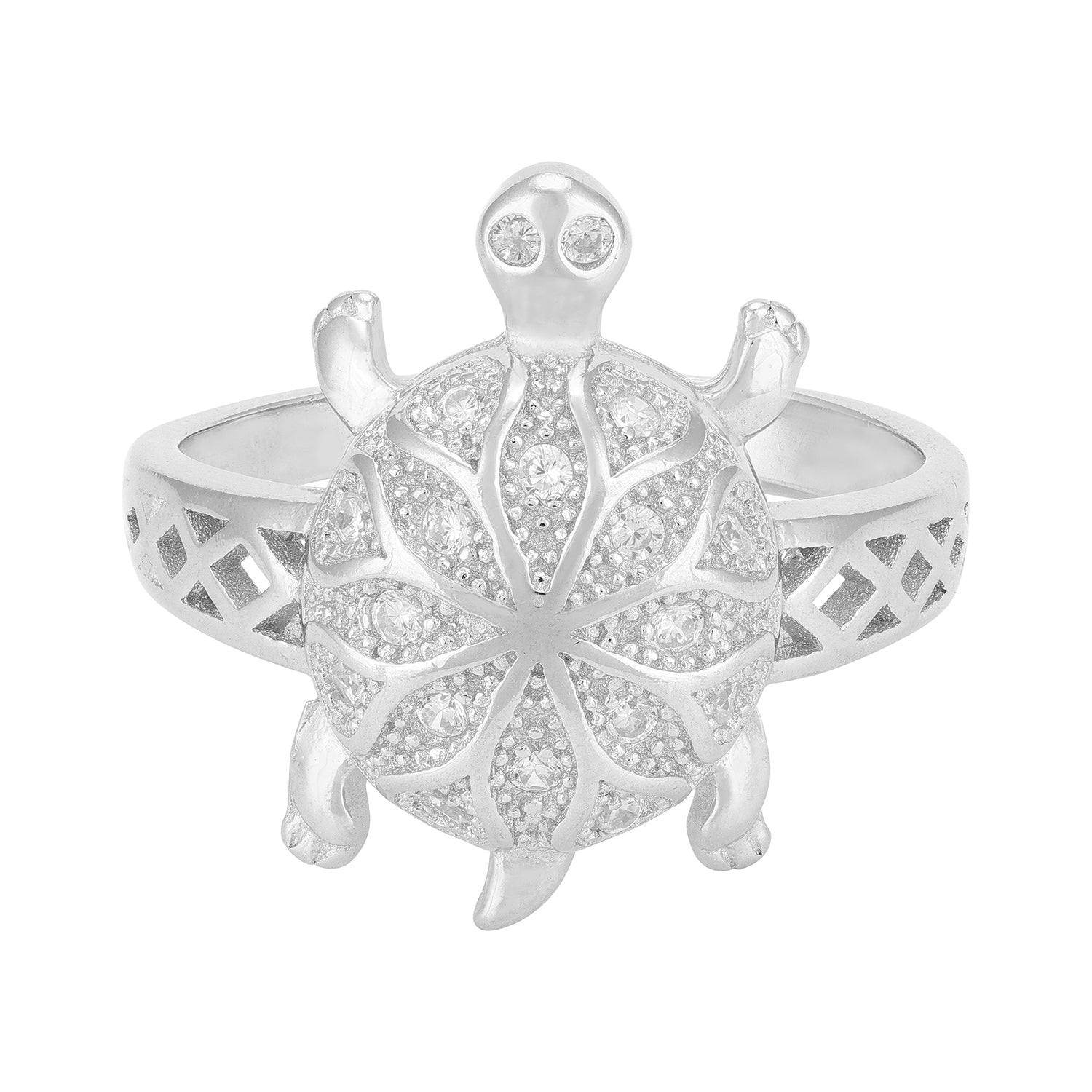 Lattice Tortoise 925 Sterling Silver for Men