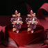 Lavender Blossom Vine 925 Sterling Silver Luxury Earrings