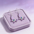 Lavender Butterfly Sparkle 925 Sterling Silver Fashion Earings