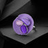 Lavender Lily Pad Enamel Cocktail Ring