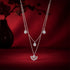 Layered Geometric Charm Sterling Silver Chain