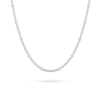 Layering 925 Sterling Silver Tiny Bead Chain for Women