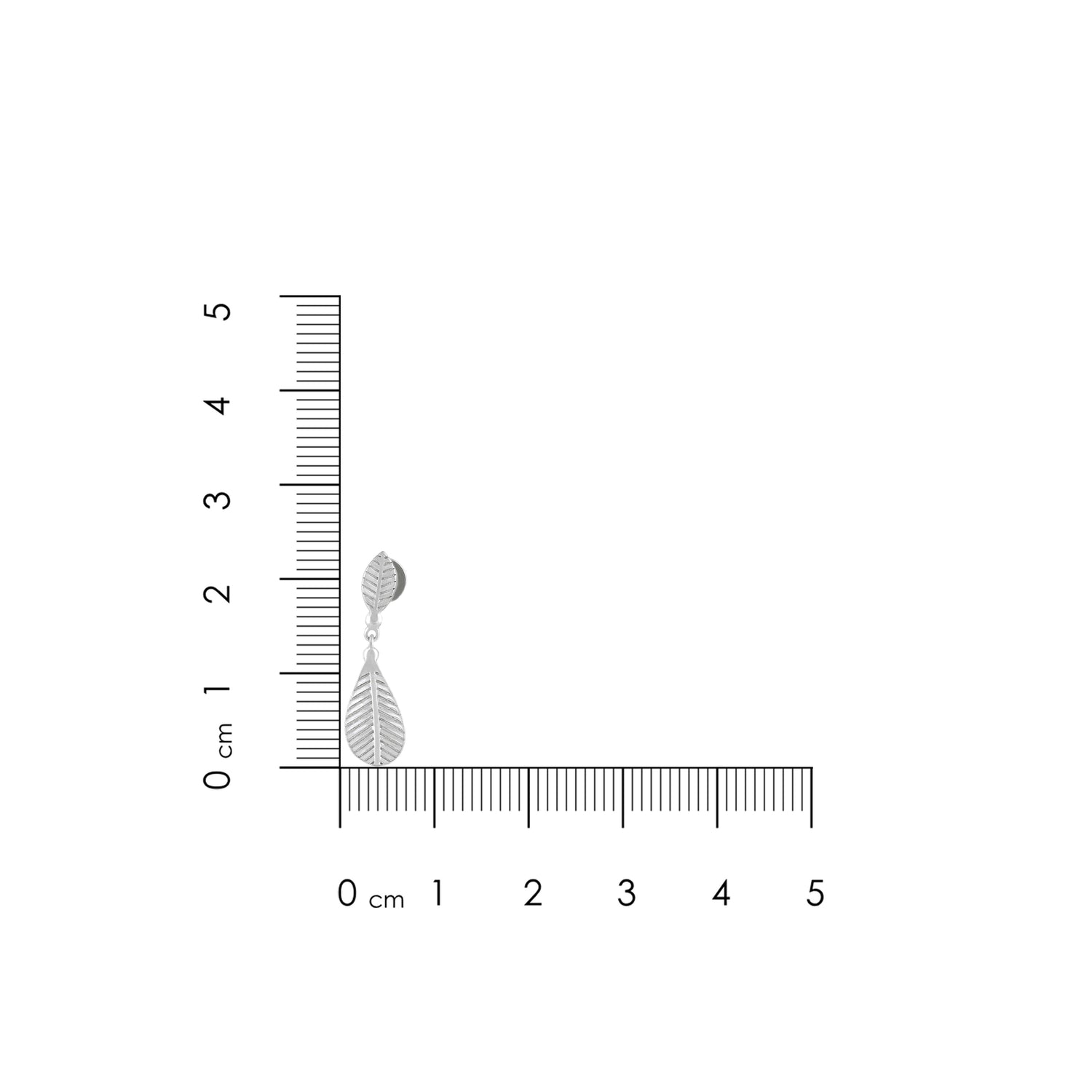 Leaf Charm 925 Sterling Silver Dangle Earring for Women