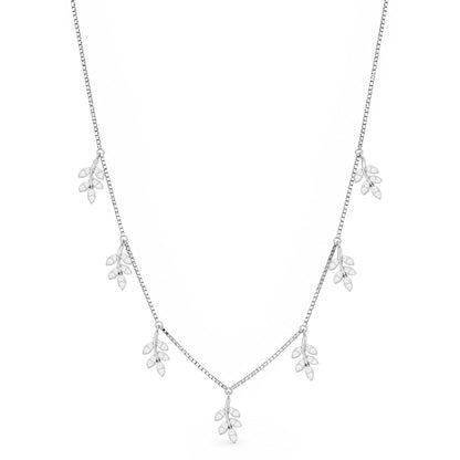 Leaf Charm Sterling Silver Chain