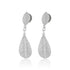 Leaf Charm 925 Sterling Silver Dangle Earring for Women