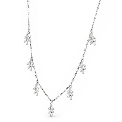 Leaf Charm Sterling Silver Chain