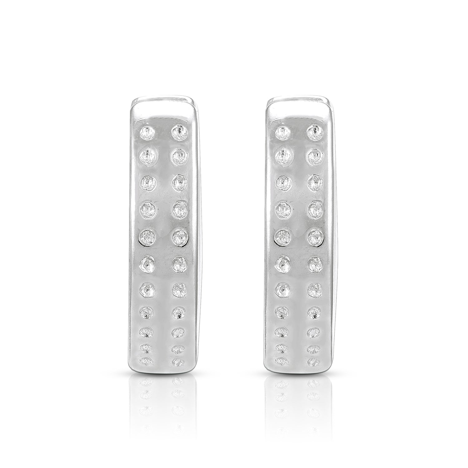 Curved Charm 925 Sterling Silver Dangle Earring for Women