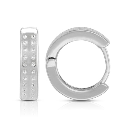 Curved Charm 925 Sterling Silver Dangle Earring for Women
