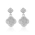 Linked Glow 925 Sterling Silver Clover Earring for Women