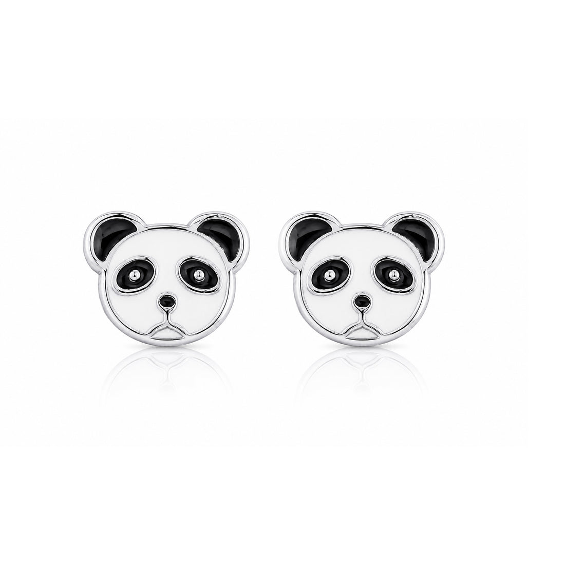 Little Panda Charm 925 Sterling Silver Stud for Kids