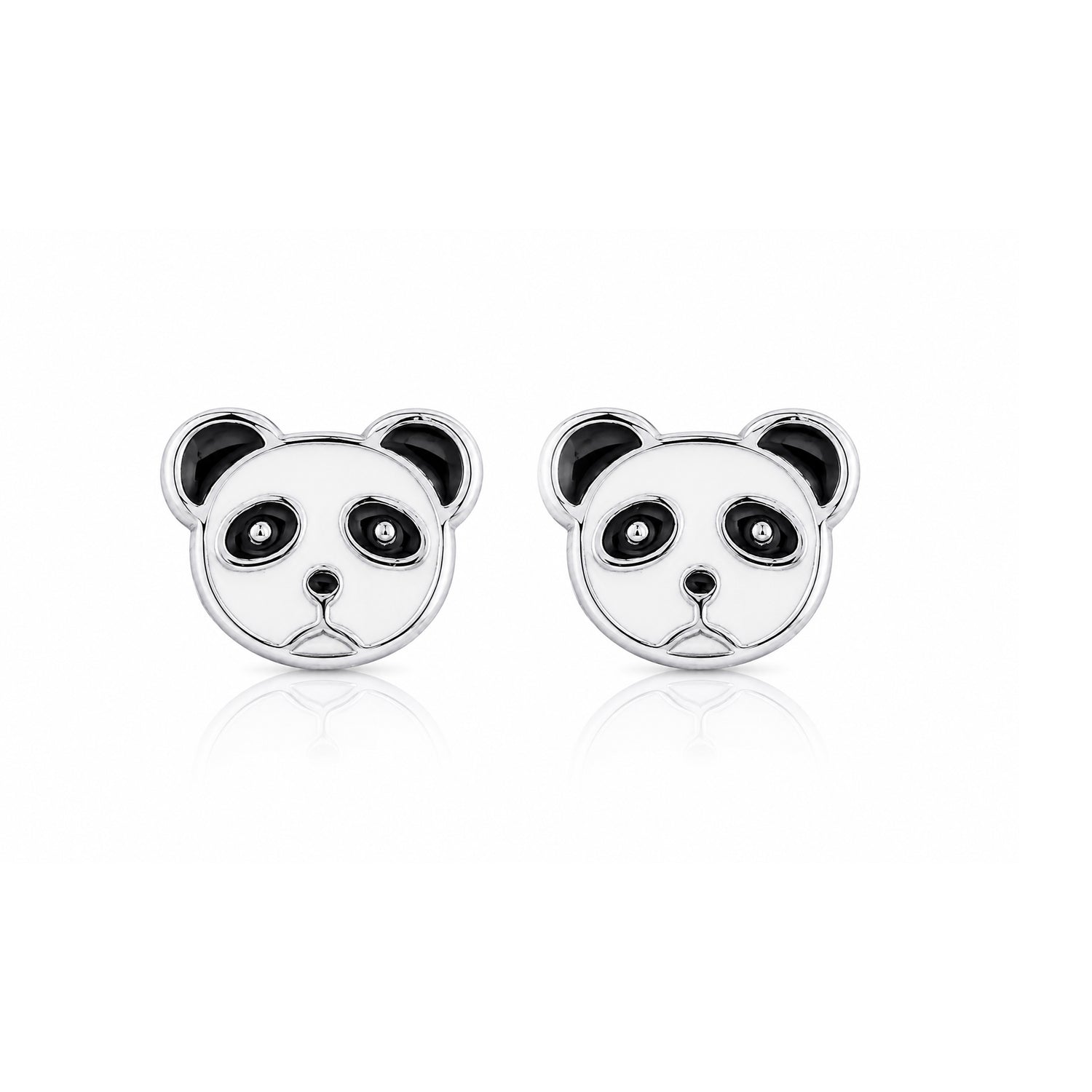 Little Panda Charm 925 Sterling Silver Stud for Kids