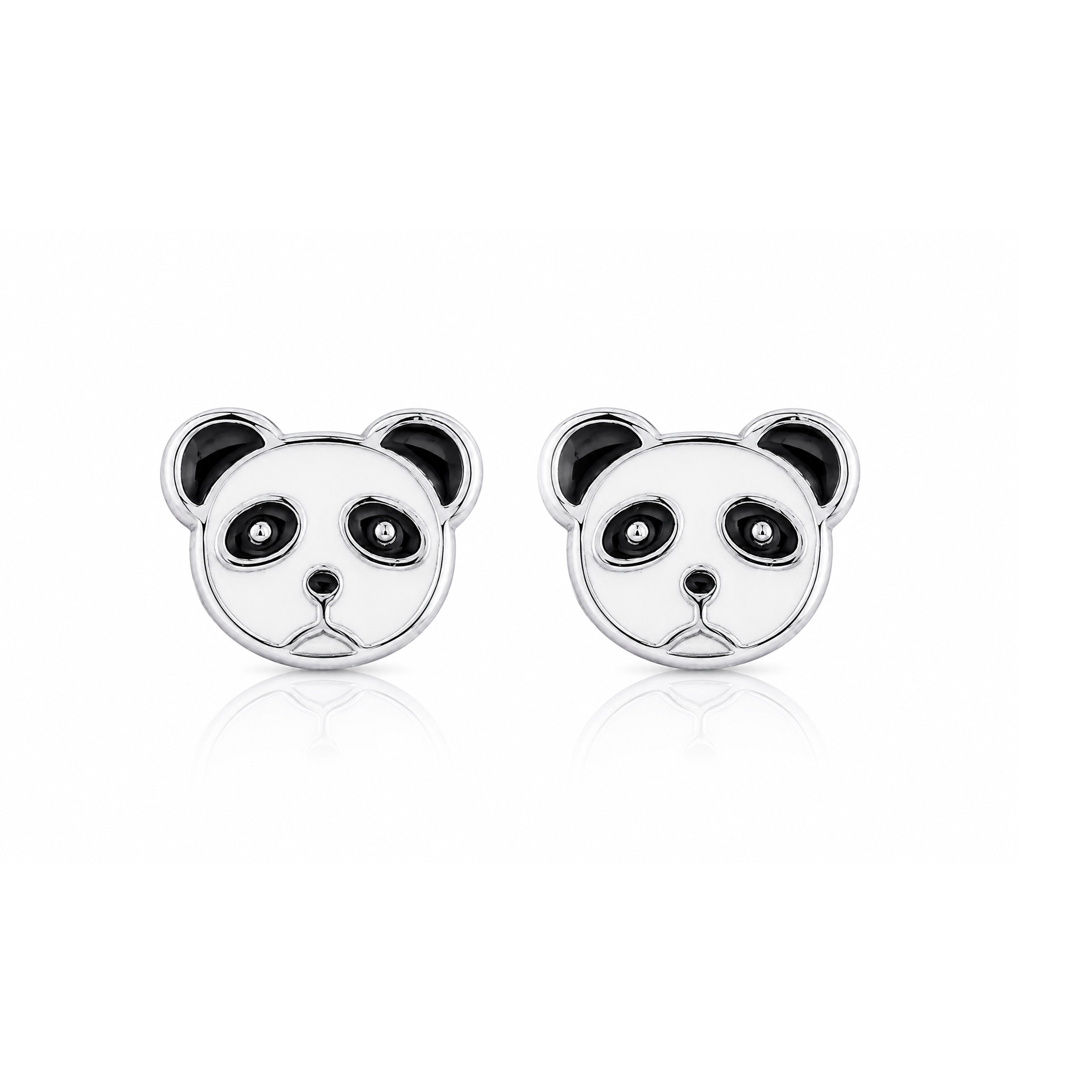 Little Panda Charm 925 Sterling Silver Stud for Kids