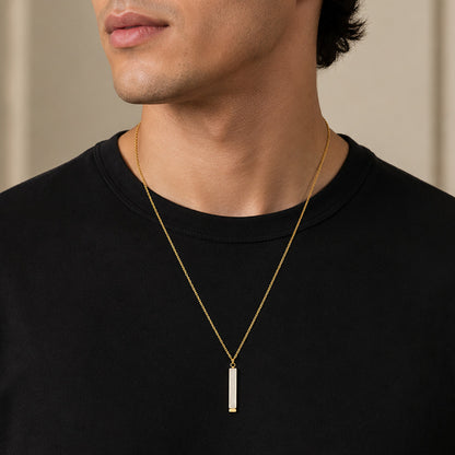 Lladro Twiggy Geometric Pendant Chain