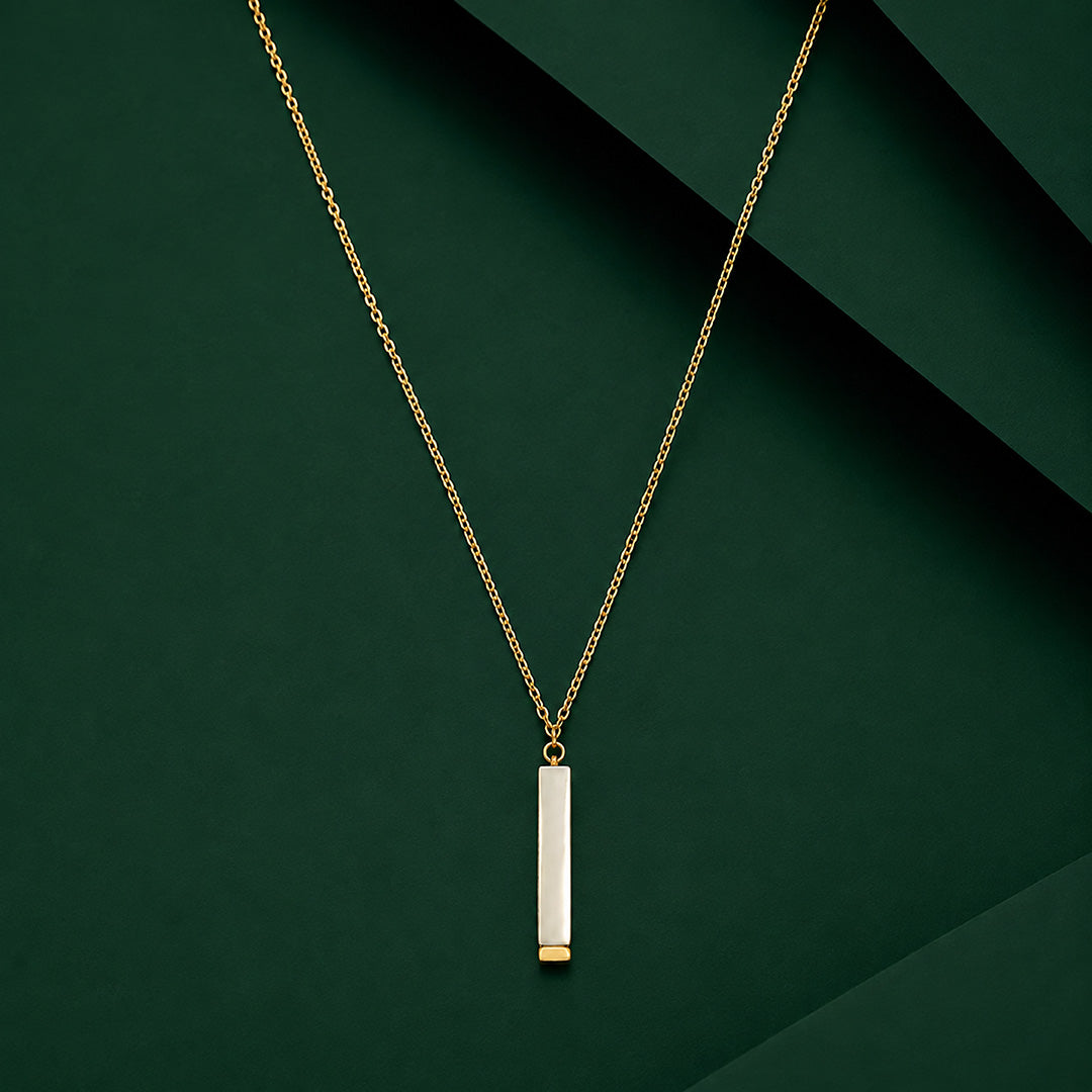 Lladro Twiggy Geometric Pendant Chain