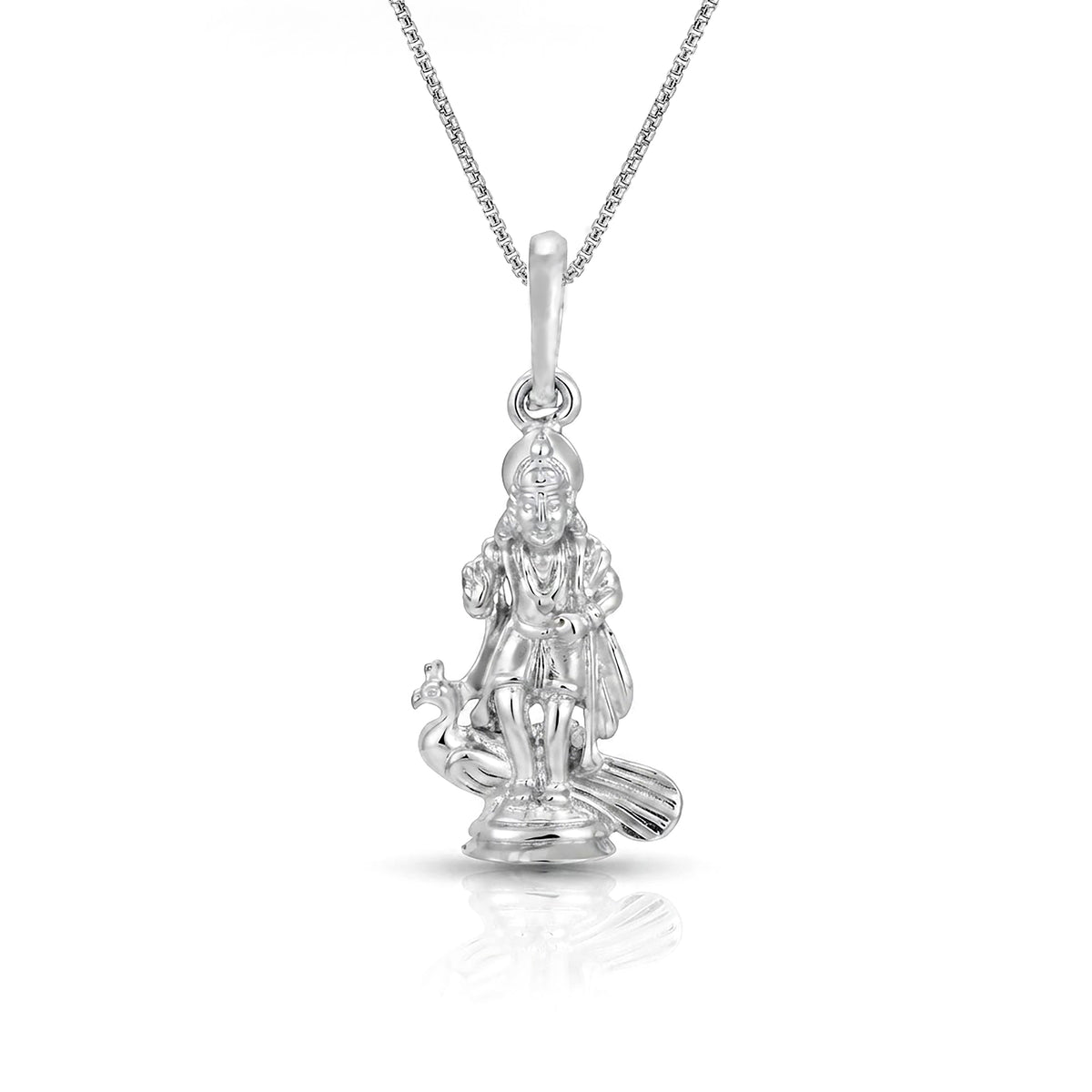 Lord Murugan-Silver Pendant