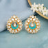 Lotus Pearl Aura 925 Sterling Silver Statement Earrings