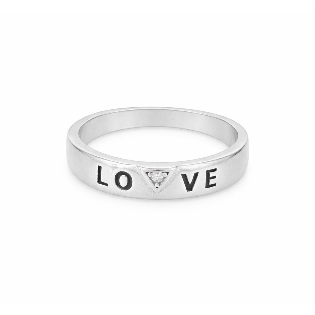Love Emblem 925 Silver Band Ring