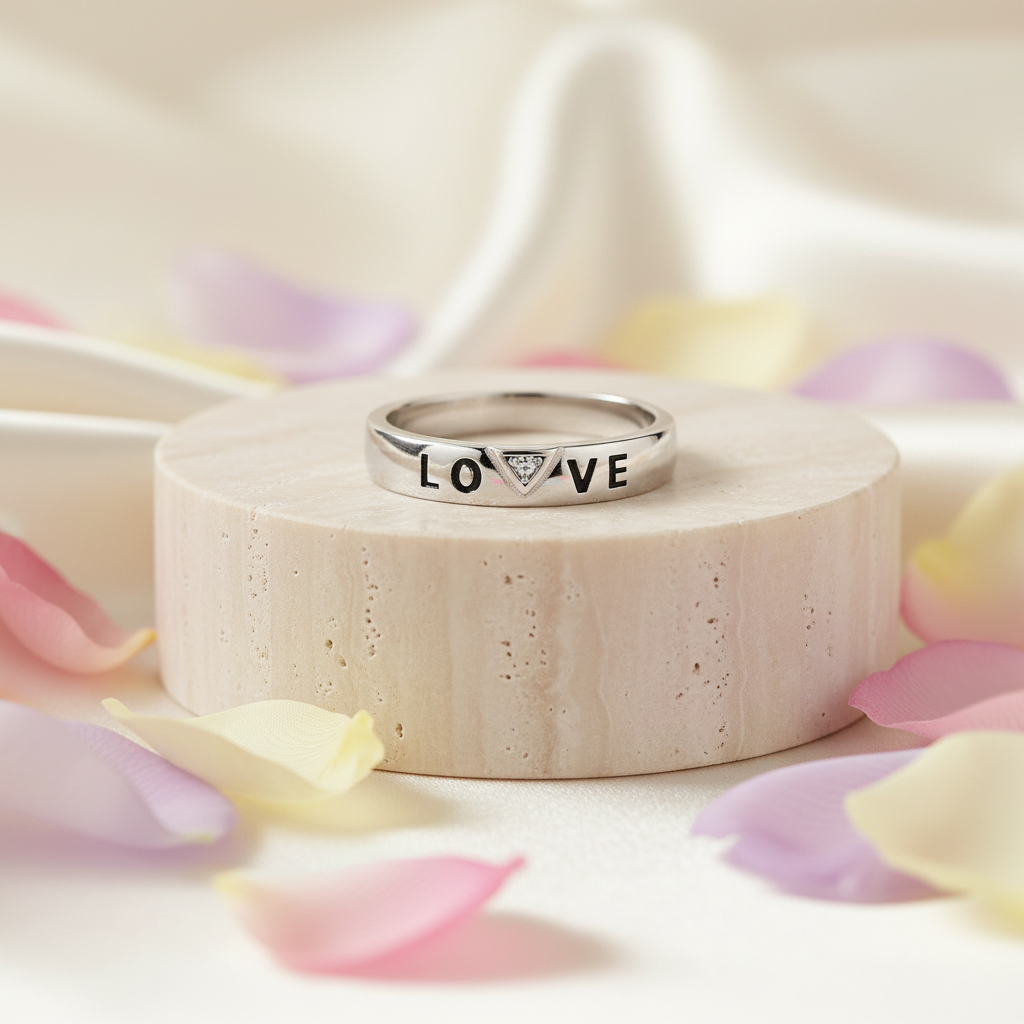 Love Emblem 925 Silver Band Ring