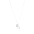 Love Embrace Rhodium Plated Heart Shaped Locket Chain Pendants