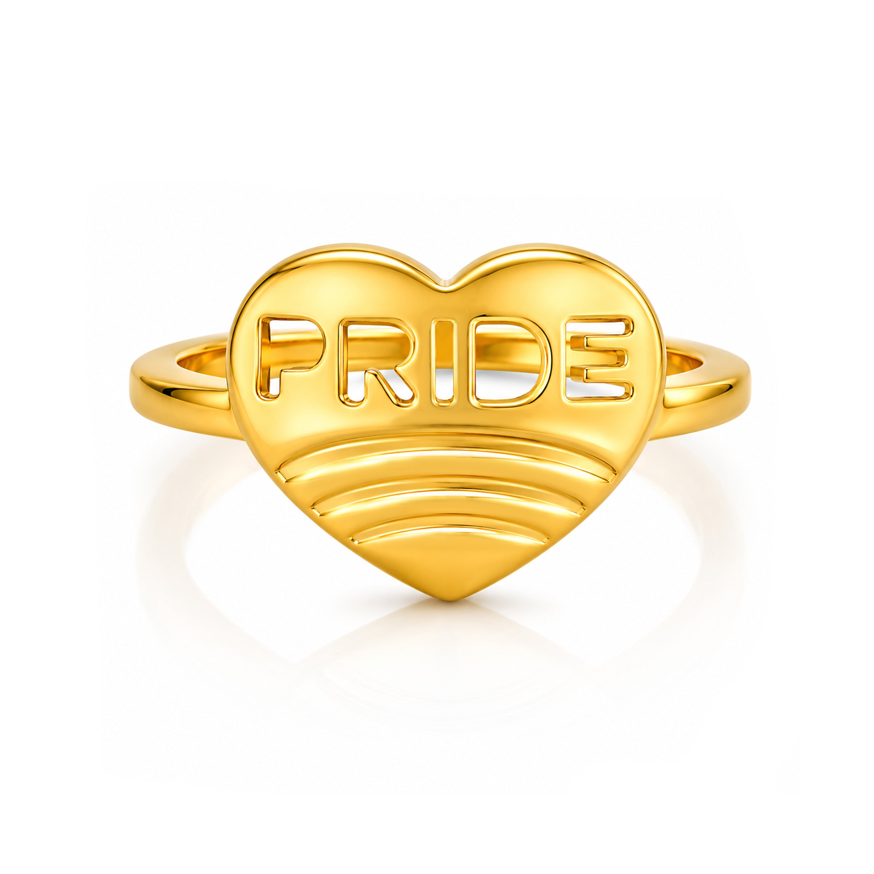 Love Pride Heart 925 Sterling Silver Designer Ring