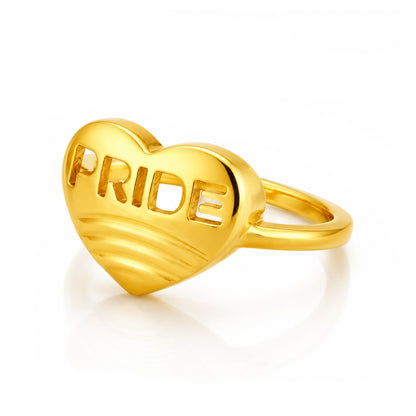 Love Pride Heart 925 Sterling Silver Designer Ring
