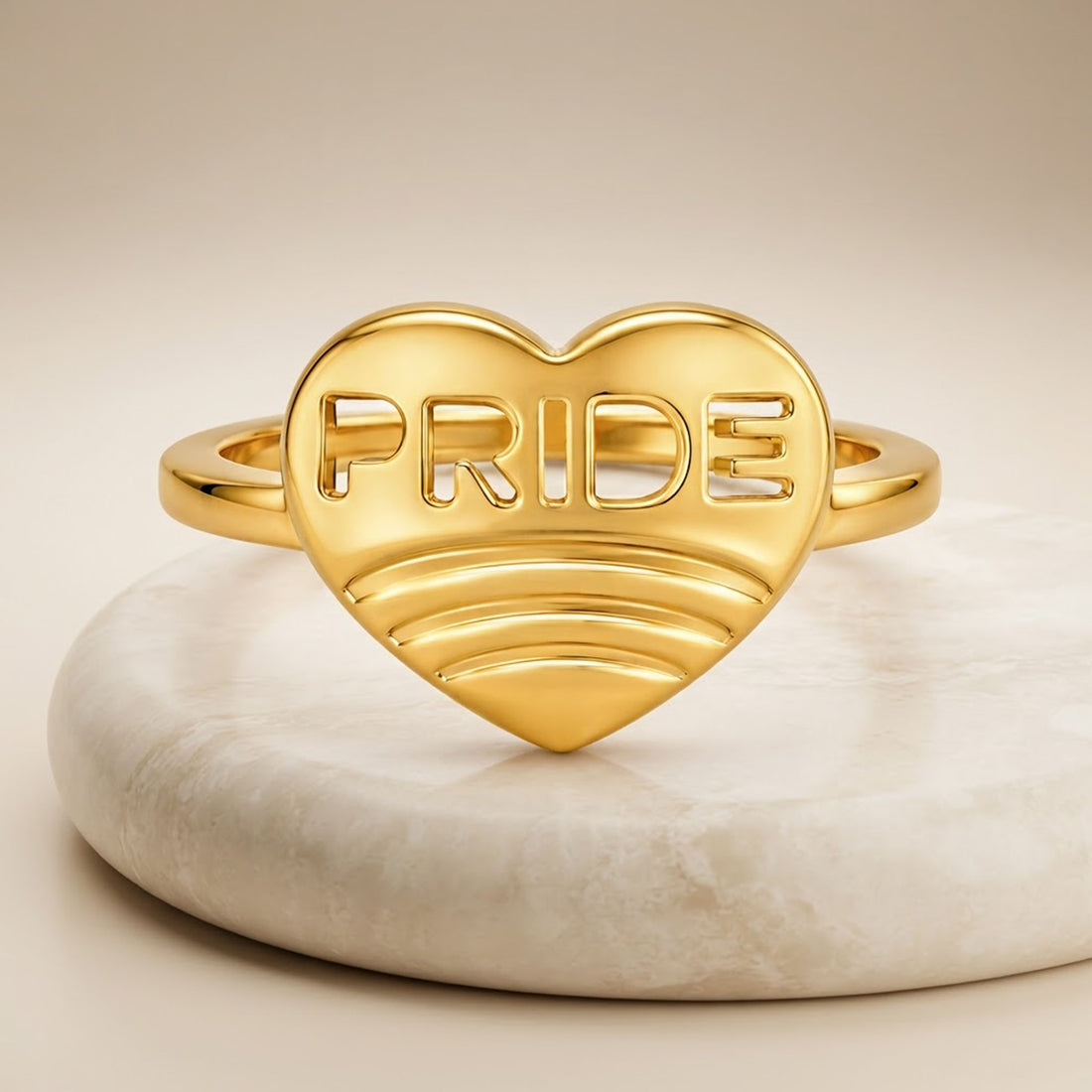 Love Pride Heart 925 Sterling Silver Designer Ring