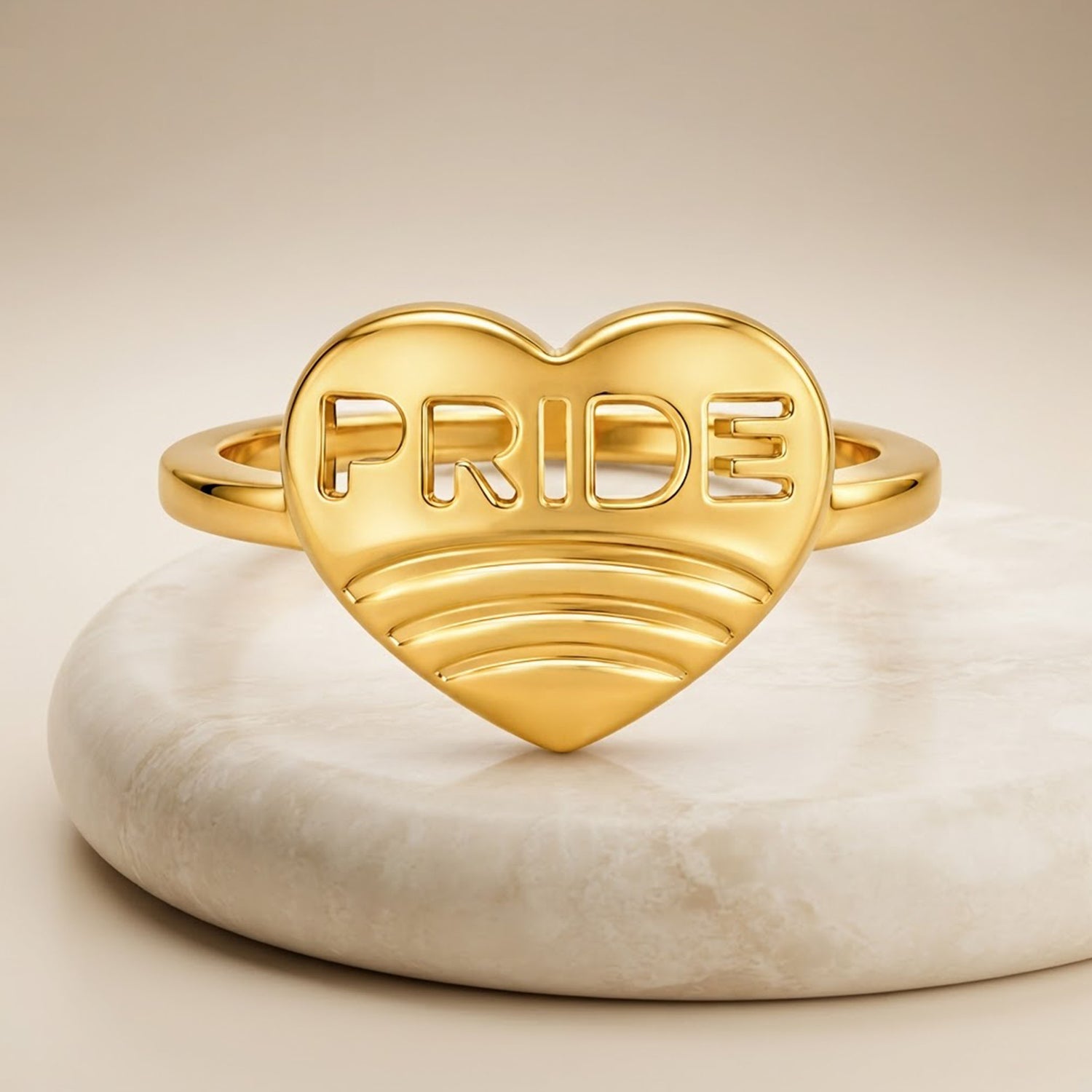Love Pride Heart 925 Sterling Silver Designer Ring