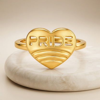 Love Pride Heart 925 Sterling Silver Designer Ring