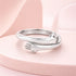 Love Today Holding Hands Symbol 925 Sterling Silver Ring for Women