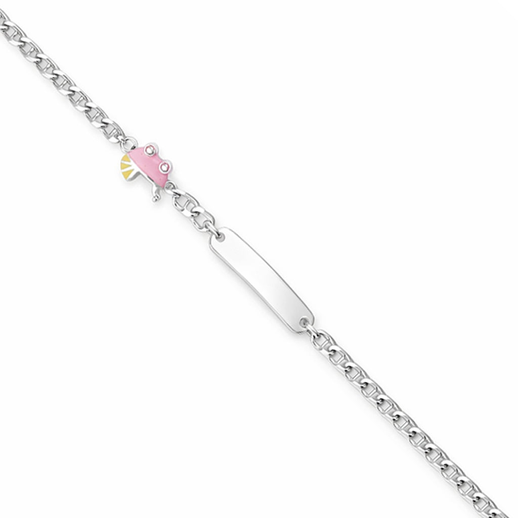 Lovely Pink Animal Design 925 Sterling Silver Bracelet for women