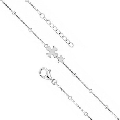 Lucky Star Blossom Silver Delicate Bracelet