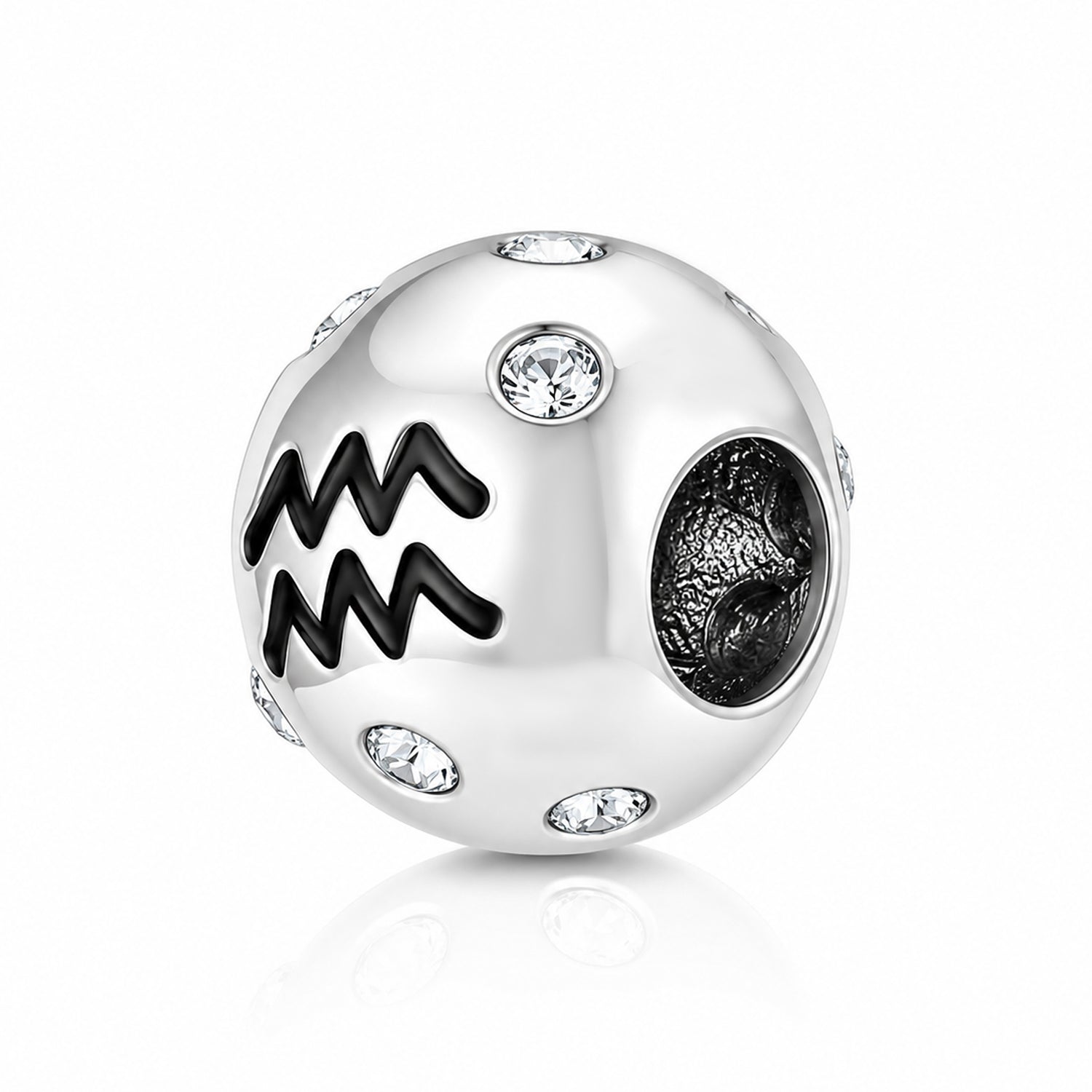 Luminous Zodiac Glow 925 Sterling Silver Charms