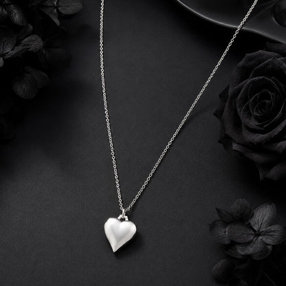 Luminous Heart Crystal Silver Minimal Designer Pendant Chain