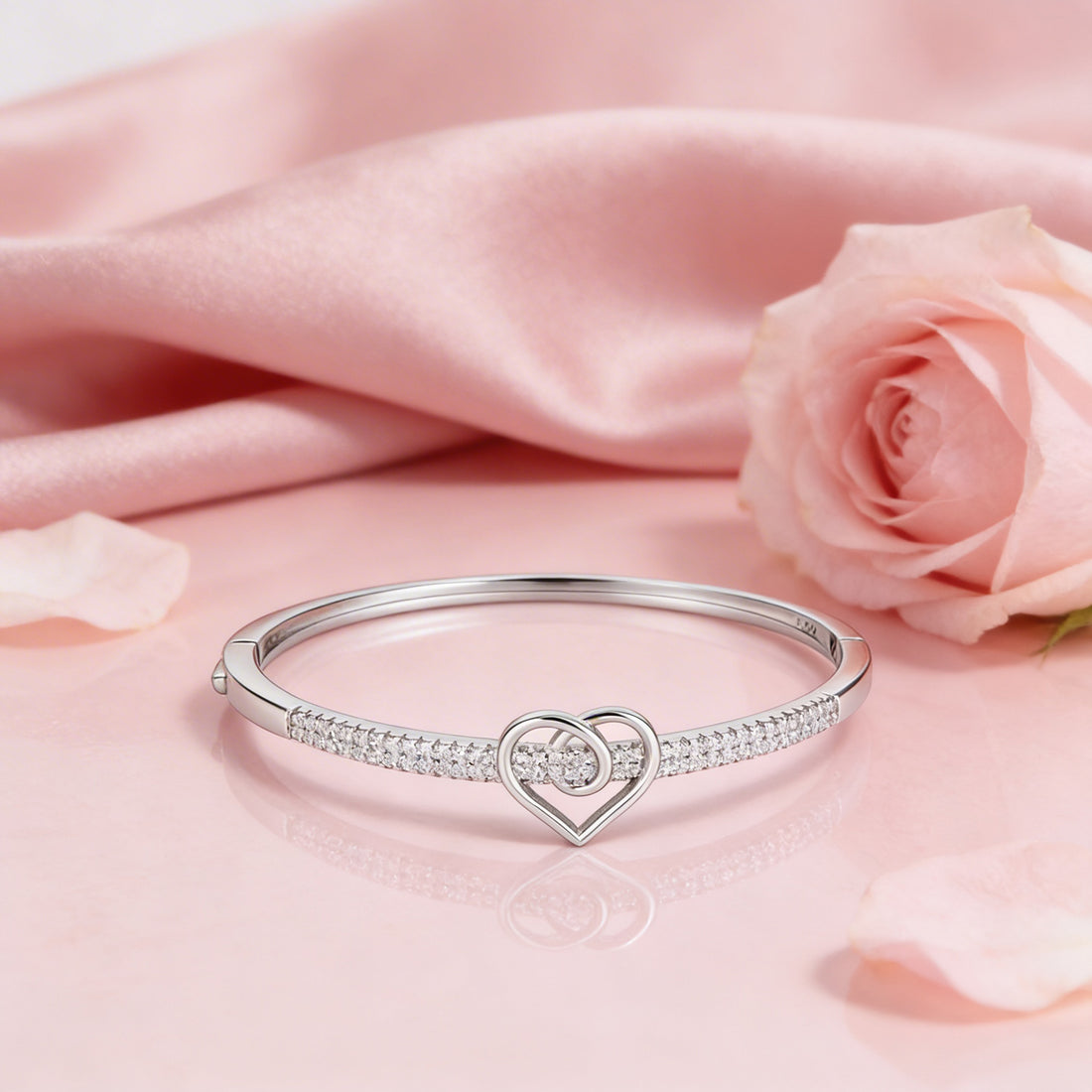 Luminous Heart Winsome 925 Sterling Silver Kada for women