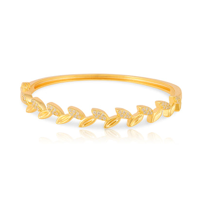 Luminous Leaf Cluster 925 Sterling Silver Bracelet for Women