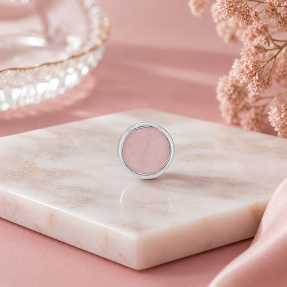 Luminous Rosy Glow 925 Sterling Silver Statement Nosepin