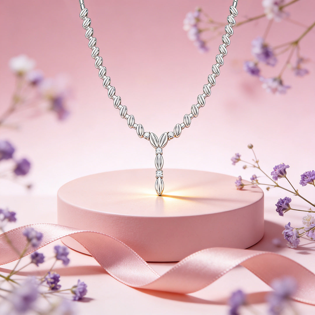 Luna Grace Silver Pendant Necklace
