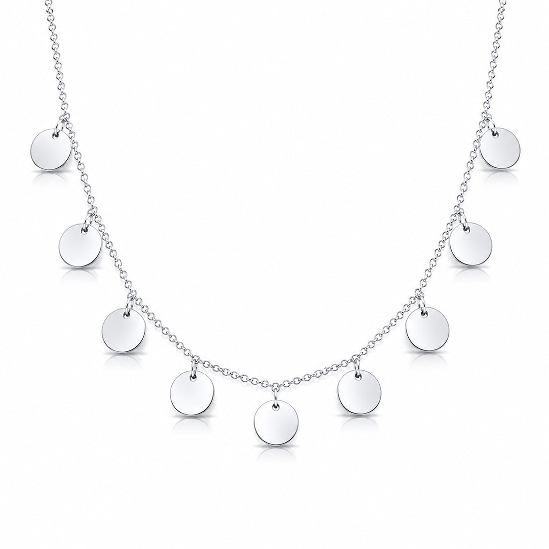 Luna Multi-Disc Drop Necklace